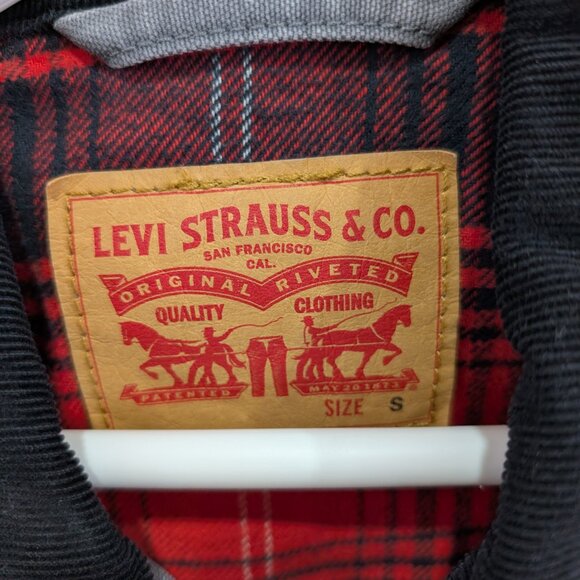 Levi's Denim Trucker Jacket Mens Small - Picture 3 of 4